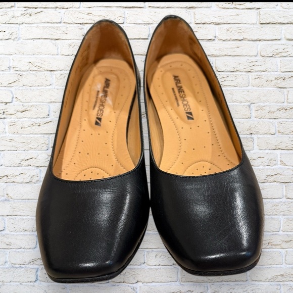 Black Heels From Airline Shoes - Anna H55 Size 35.5 - Flight Attendant - Size 5 - Picture 3 of 7